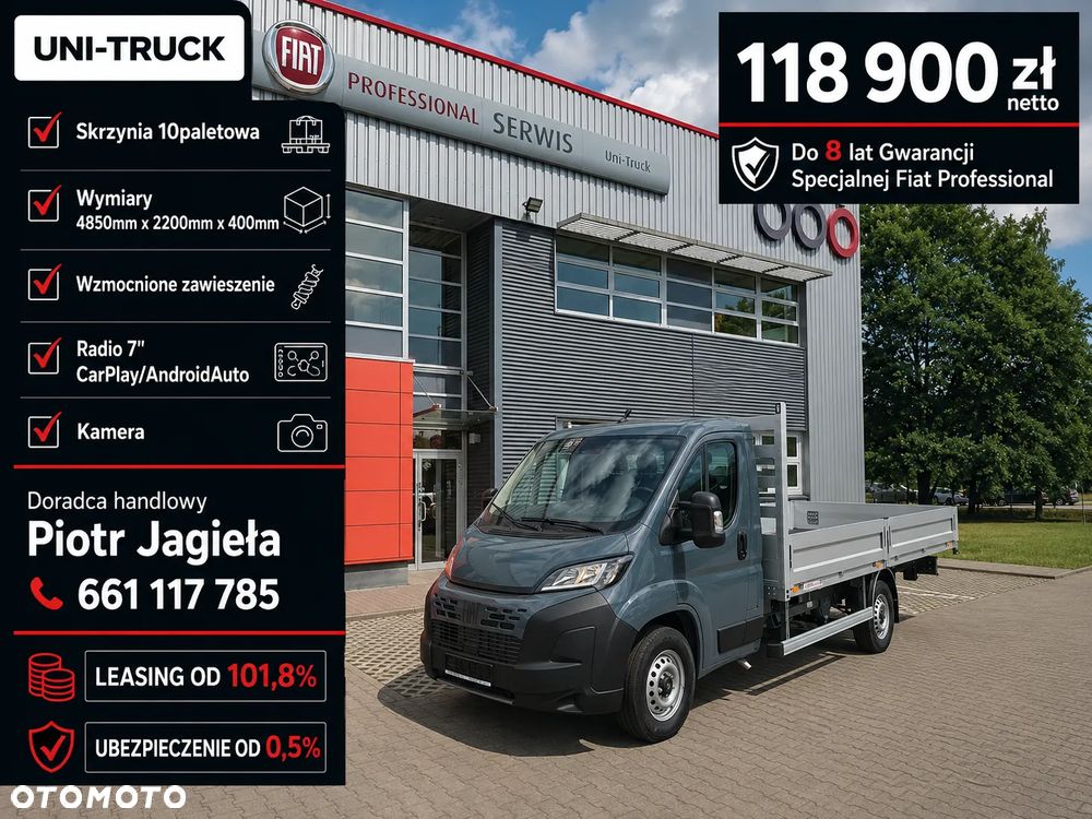 Fiat OD RĘKI! SUPER CENA! Ducato Skrzynia 4,85m -140KM- Kamera cofania! - 2
