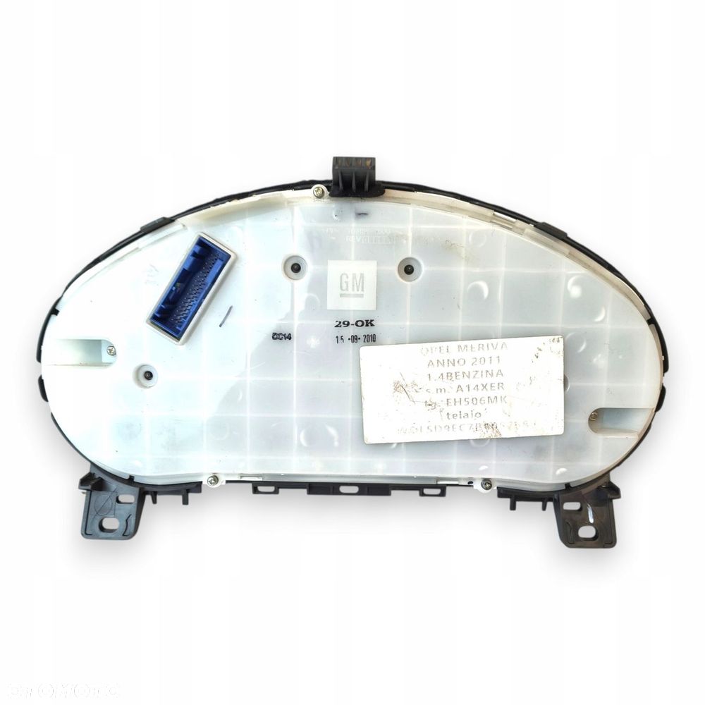 LICZNIK ZEGARY 13346172 ABJS Opel Meriva B 1.4 16V Turbo Benzyna europa - 11