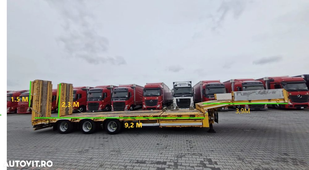 Castera REMORCA AUTO AMC CASTERA / ÎNCĂRCĂTOR JOS / 13,1 M / GAMĂ HIDRAULICĂ / AXĂ DE DIRECȚIE / TROLIU - 2