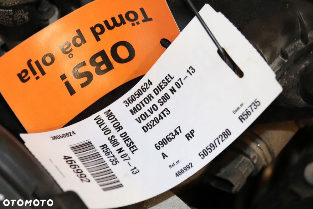 VOLVO V70 S80 XC70 V60 S60 XC60 2.0 D3 SILNIK D5204T3, D5204T4, D5204T7 - 4