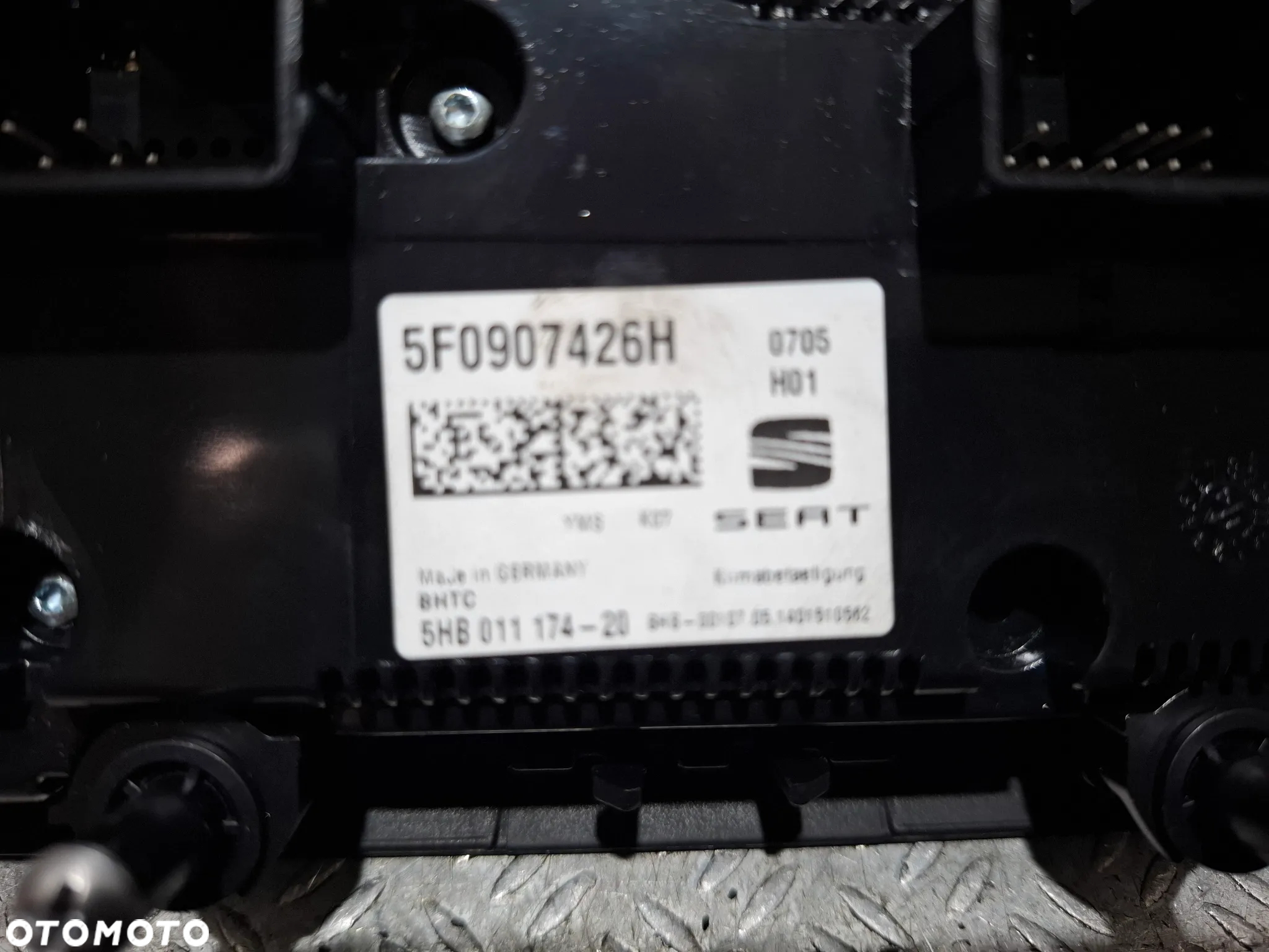 Panel sterowania klimatronik Seat Leon III 2014 rok nr 5F0907426H - 2