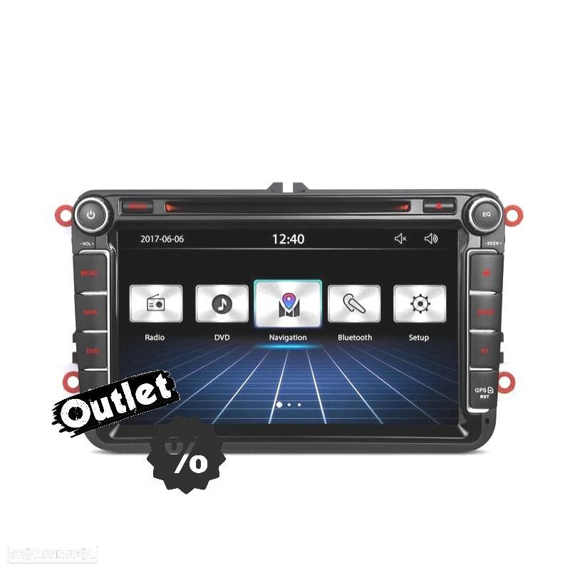 M000364L1 AUTO RADIO 2DIN 8" PARA VOLKSWAGEN VW USB GPS TACTIL HD - 1