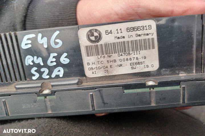 Comanda clima 6956319 6956319 BMW Seria 3 E46 [facelift] [2001 - 2006 - 4