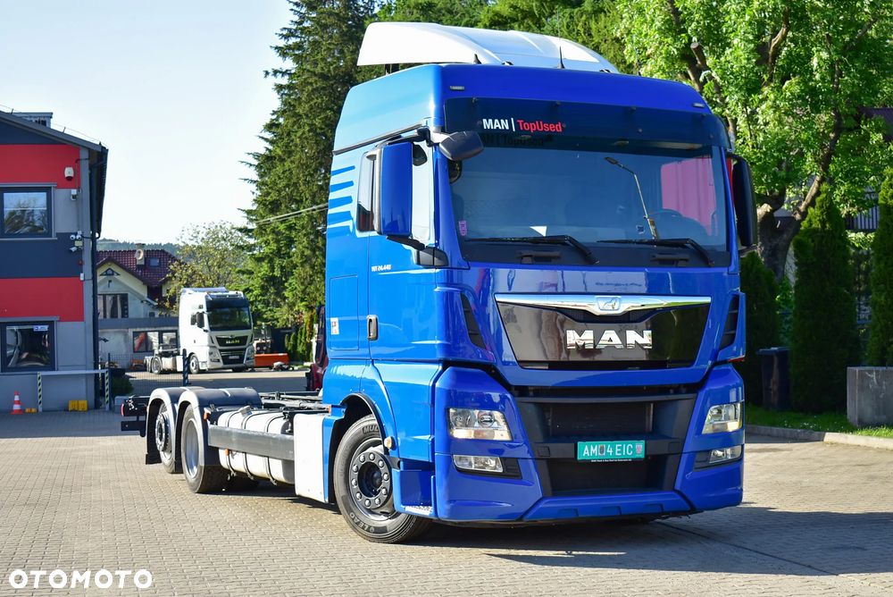 MAN TGX 26.440 6x2-2 LLU Rama do zabudowy 7.40 m./ BDF/ Jumbo/  XLX/ Intarder/ Pomoc drogowa/ Autolaweta/ Laweta/ Podwozie/ Sprowadzony ! - 4