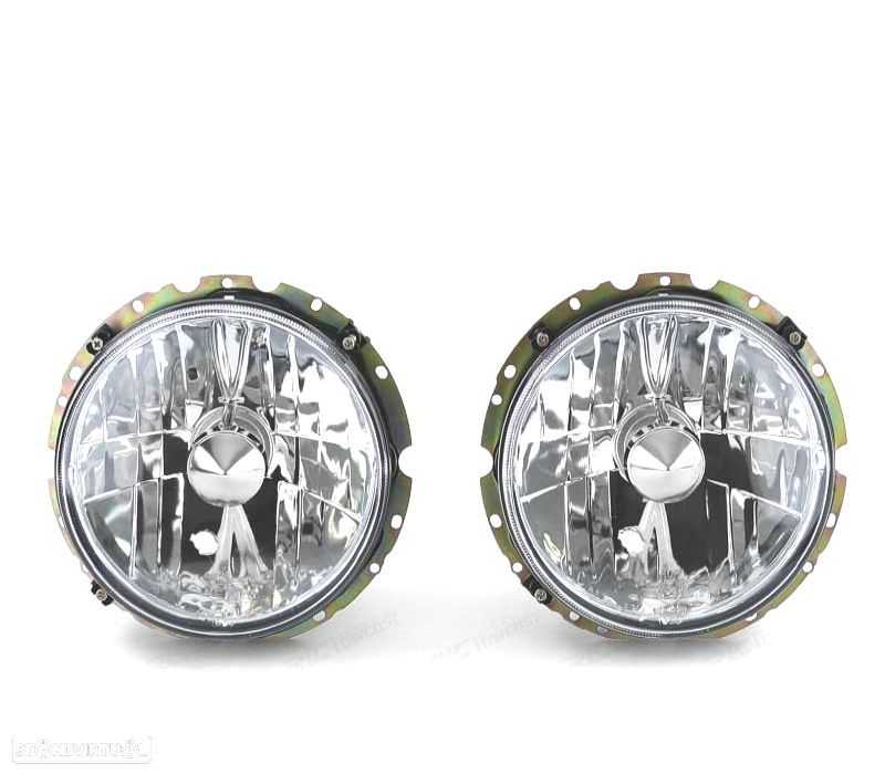 FARÓIS VOLKSWAGEN VW GOLF MK1 74-83 FUNDO CROMADO - 2