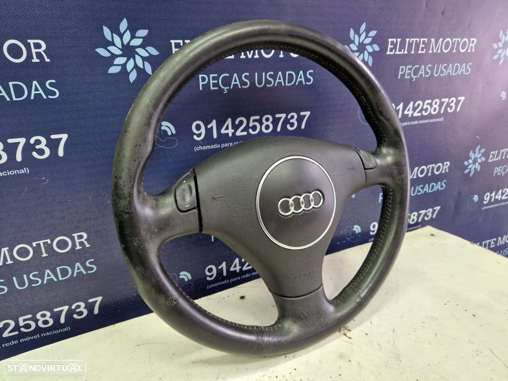 Volante usado pele com airbag AUDI A4 B6 PATILHAS - 2