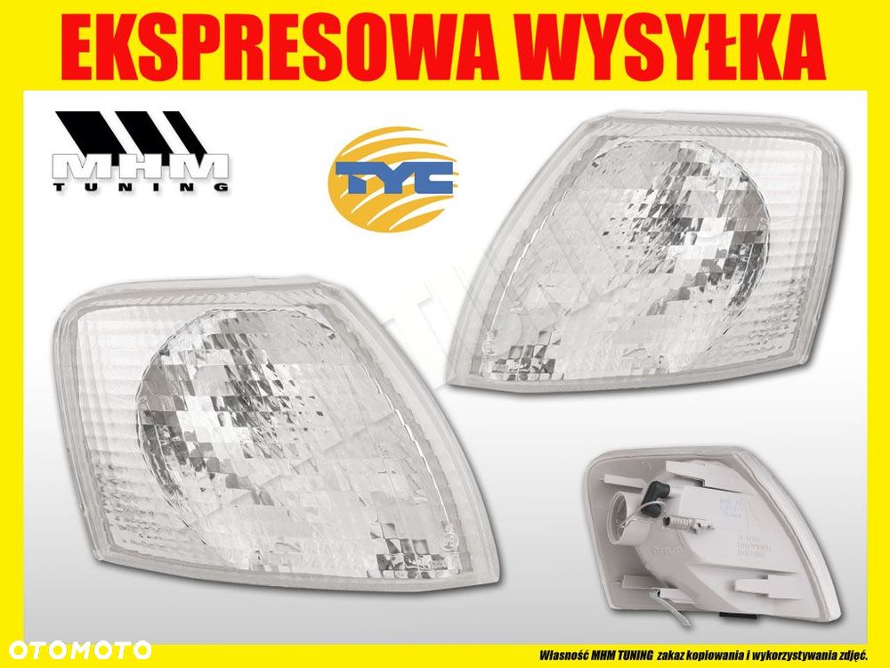 Kierunkowskaz Migacz przód Biały VW Passat B5 3b 3b0 1996-2000 kpl - 2