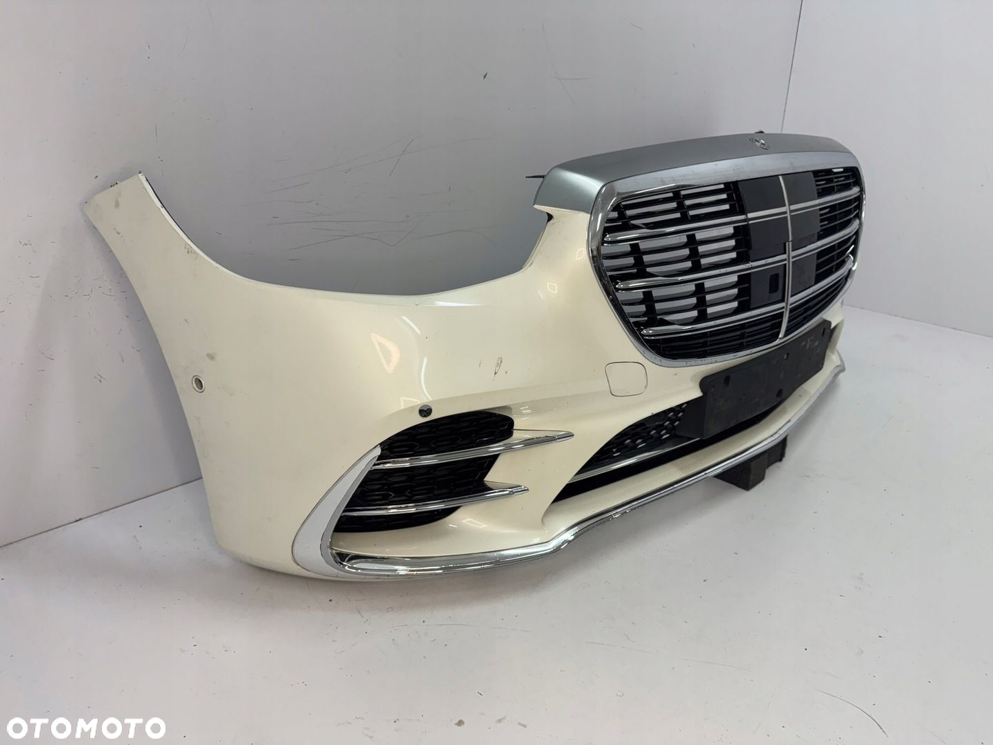 ZDERZAK PRZEDNI MERCEDES S KLASA W223 AMG BIAŁA PERŁA - 2