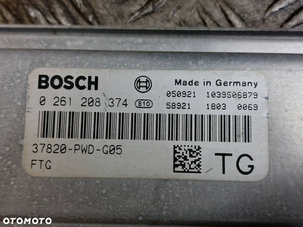 ZESTAW STARTOWY HONDA JAZZ II 1.2 8V 37820-PWD-G05 0261208374 39720-SAA-013 - 2