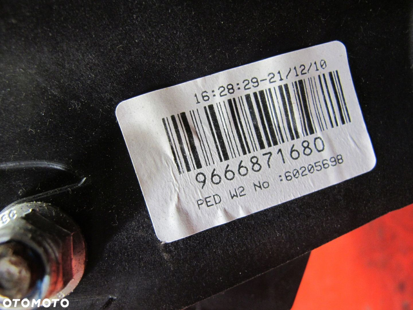 PEUGEOT 508 10- PEDAŁ HAMULCA AUTOMAT 9666871680 - 6