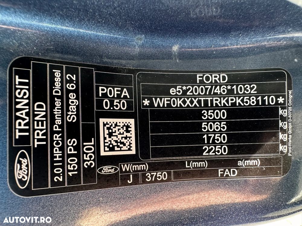 Ford Transit Kombi 8+1 locuri L3H2 - 36