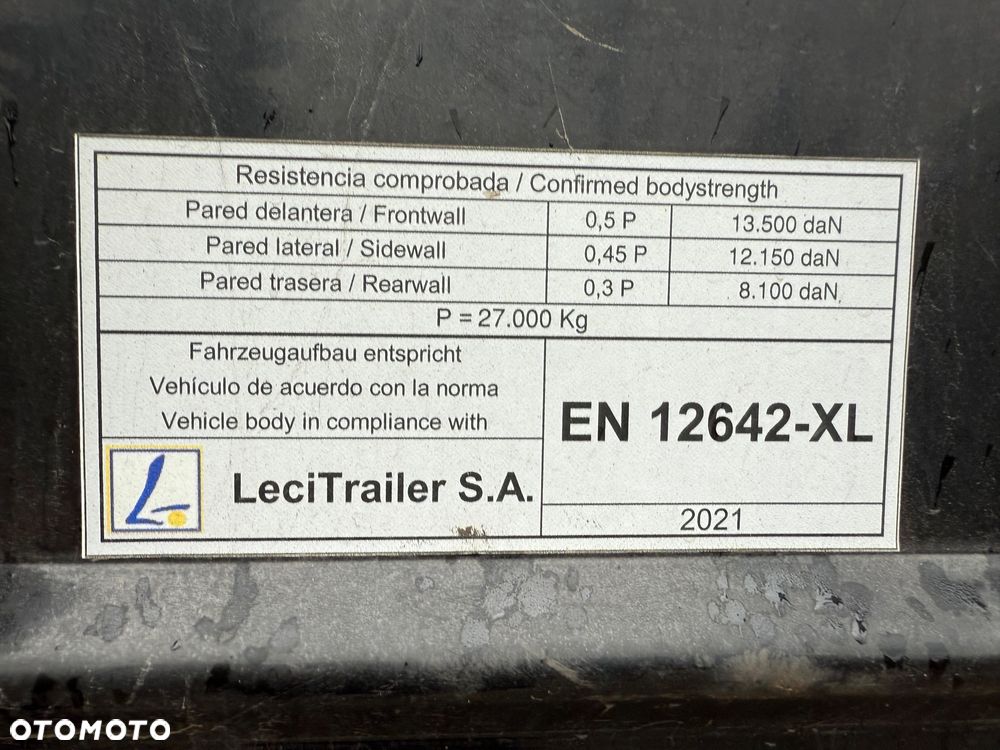 LeciTrailer Firanka* Regulowana Wysokosc* Mulitlock* Oś Podnoszona* Jak Nowa* Mocna Podłoga* Opony 80%* Z Francji - 23