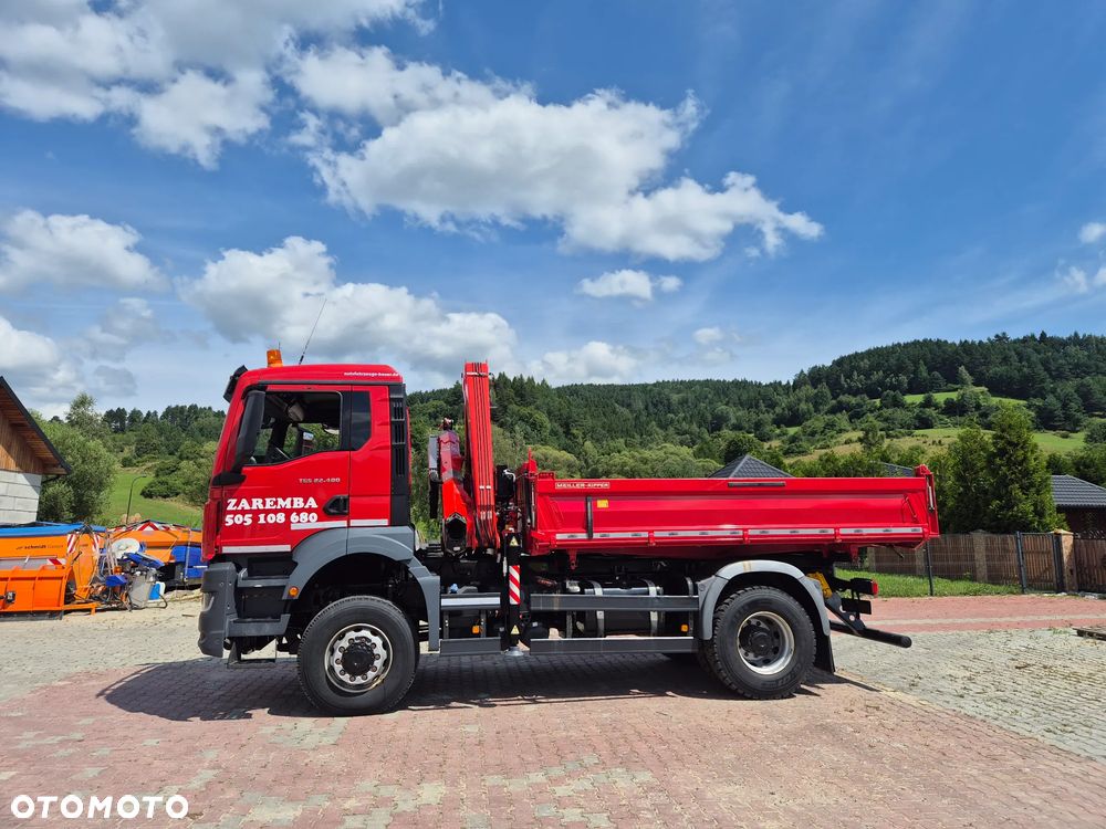 MAN wywrotka 4x4 hds kran Fassi 155 - 9