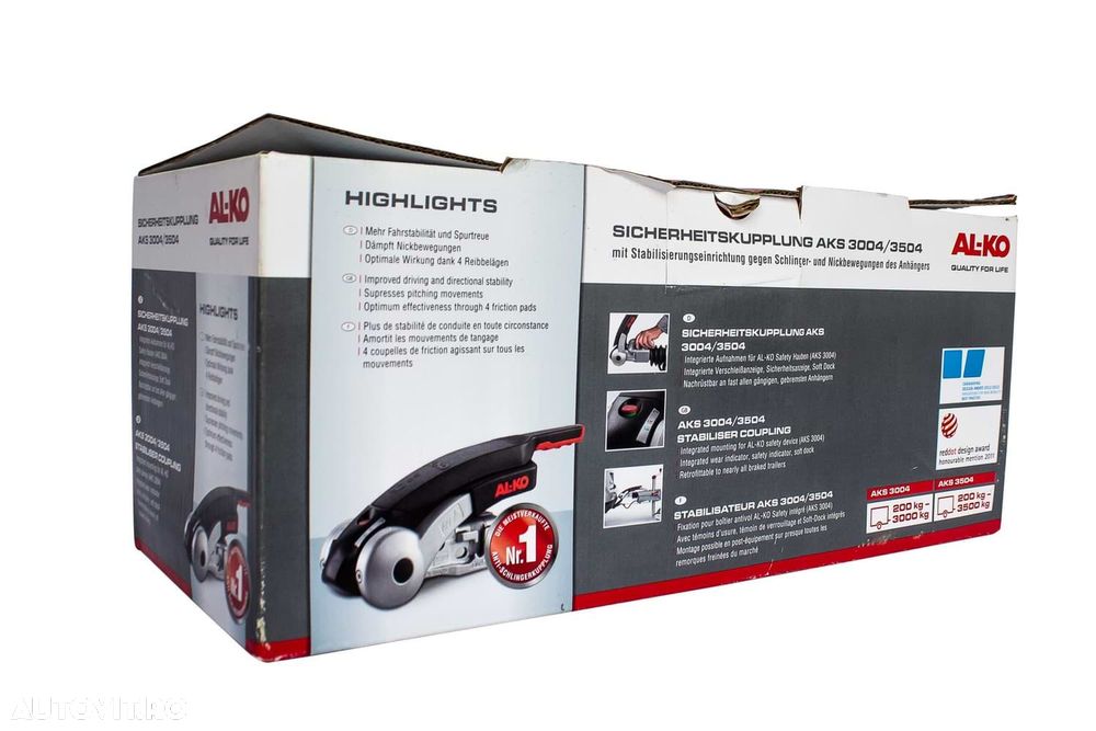 Cupla antibalans AL-KO AKS3004 pentru remorci de 3000kg/3500kg - 2