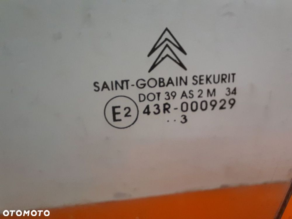 CITROEN C5 I 01-04 HB SZYBA DRZWI LEWY PRZÓD LEWA PRZEDNIA 43R-000929 - 2