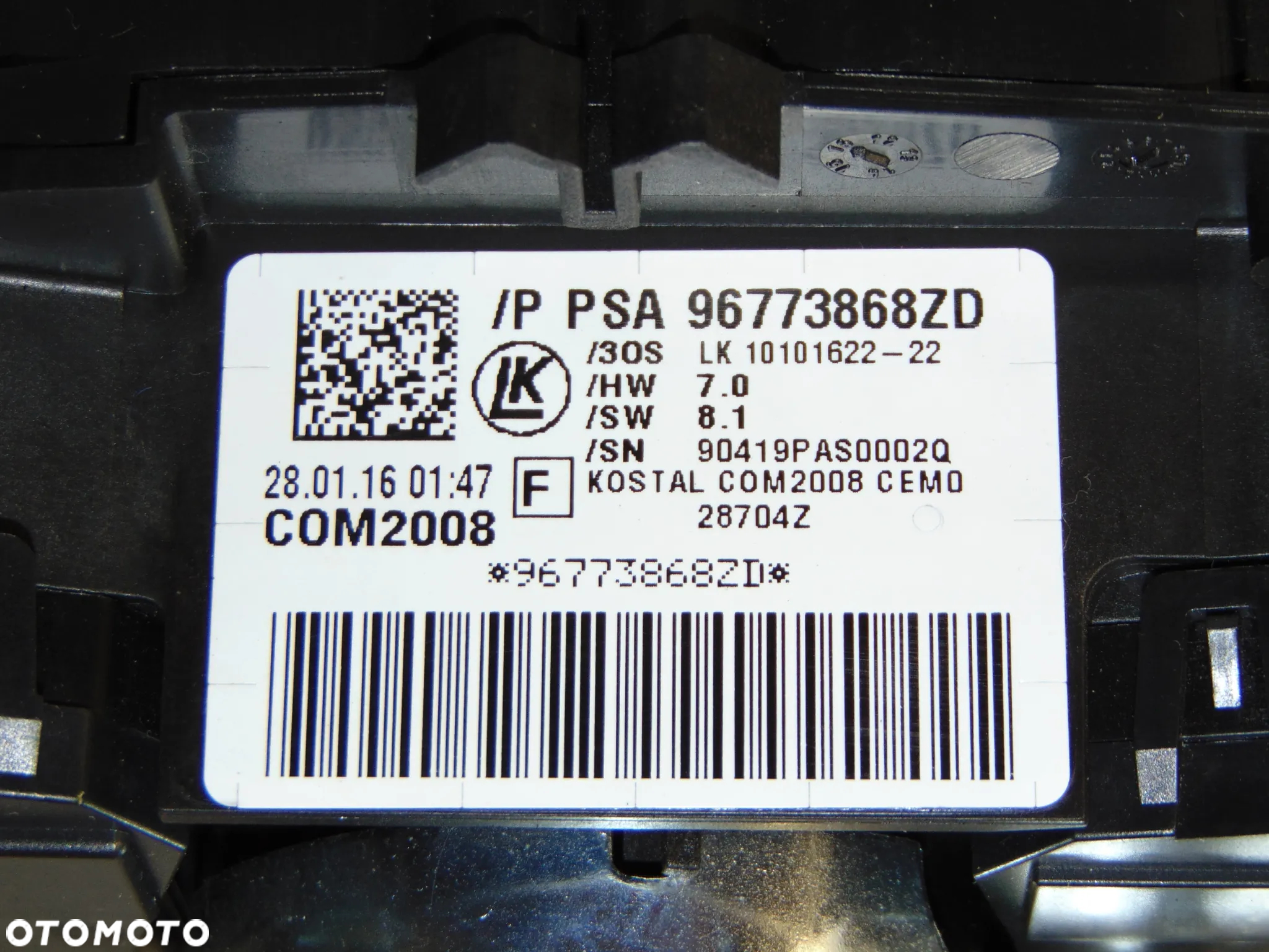 ORYGINAŁ przełącznik manetki manetka świateł wycieraczek 96773868ZD Citroen C3 II 09-16r - 2