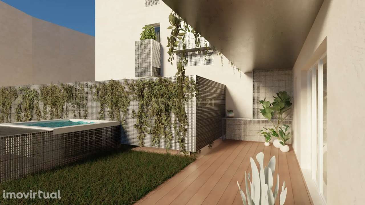 T1 com piscina e terraço de 35m2 | Obra Nova | Varandas de São José - Grande imagem: 2/26