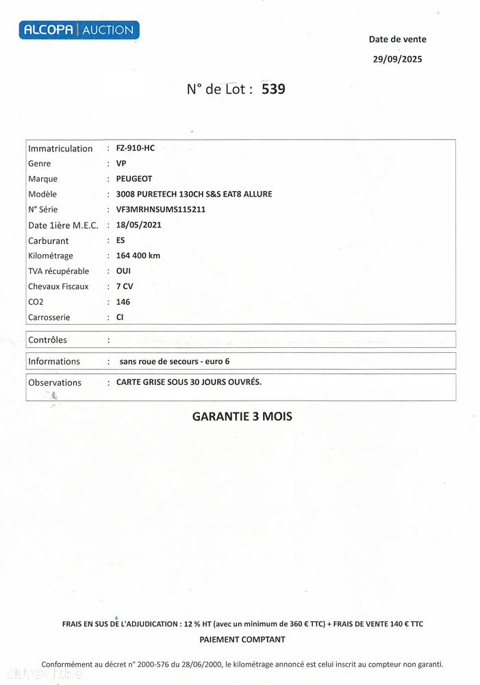 Peugeot 3008 PureTech 130 Stop & Start GPF EAT8 Allure Pack - 36