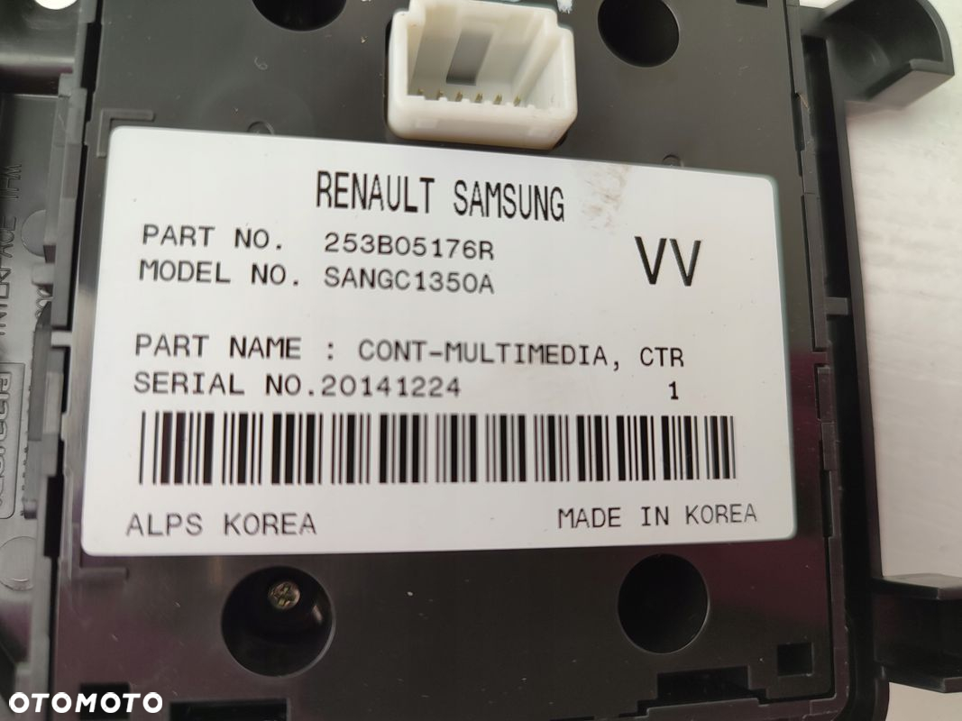 Panel sterowania radia nawigacji RENAULT MEGANE III LIFT 13-16 253B05176R - 3