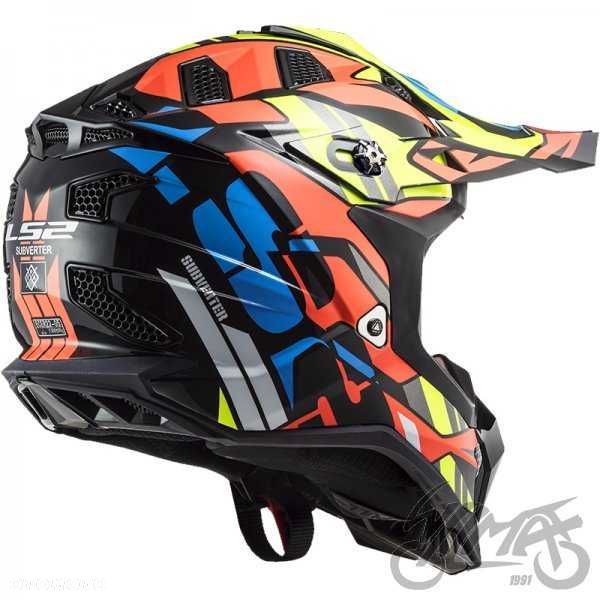Kask crosowy enduro  LS2 MX700 SUBVERTER EVO RASCAL BL. ORANGE M - 3