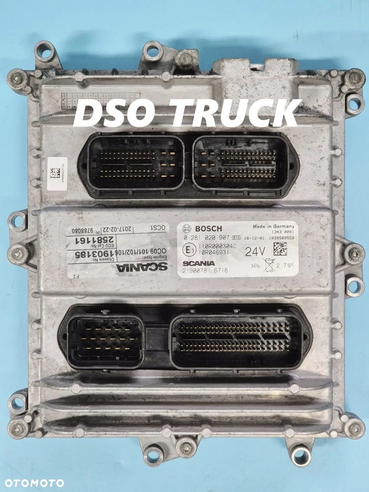 STEROWNIK SILNIKA SCANIA OCS1 2190078 BOSCH 0281020907 ECU 2581161 1903185 - 1