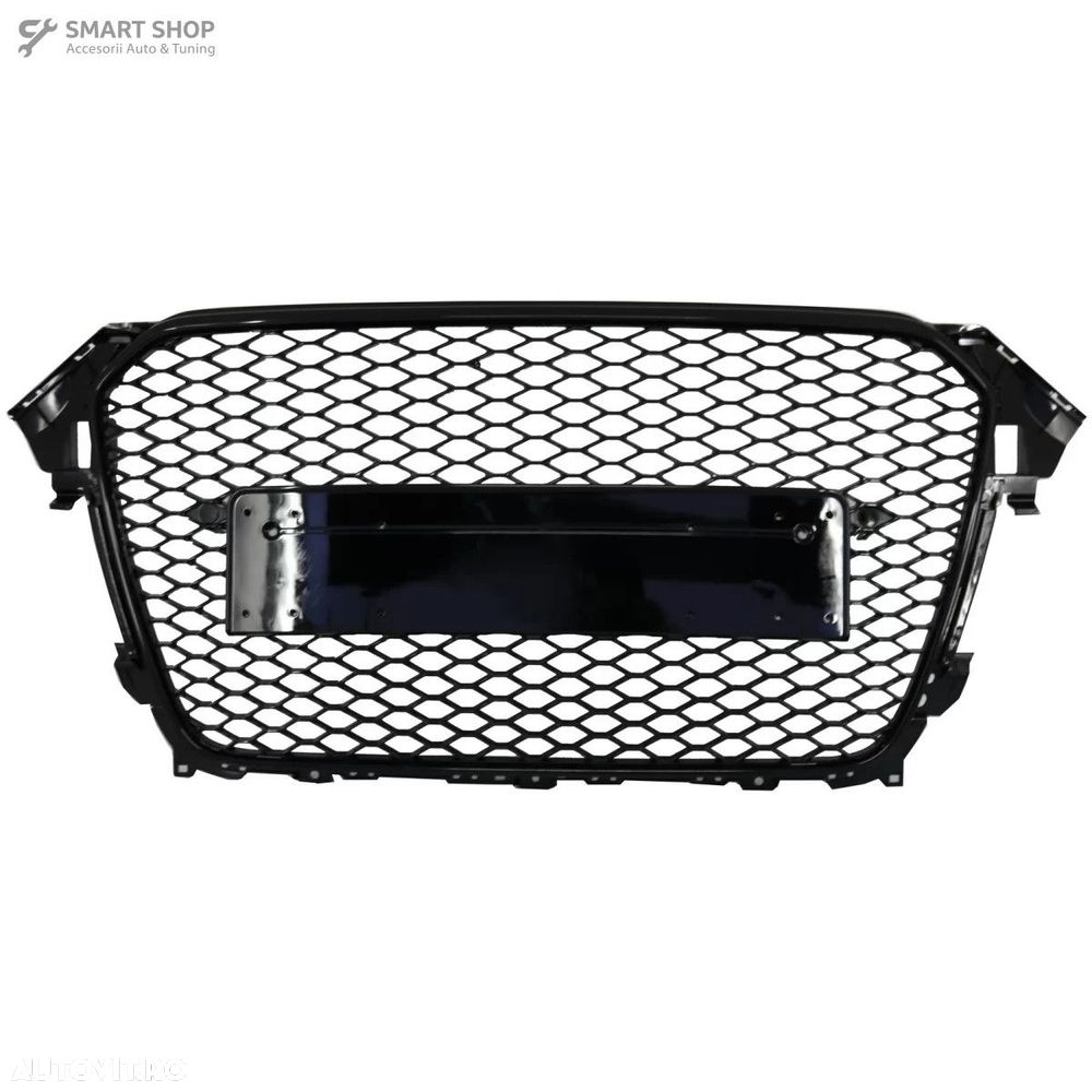 Grila Centrala AUDI A4 B8 Facelift (2012-2015) RS Design Negru Lucios - 1
