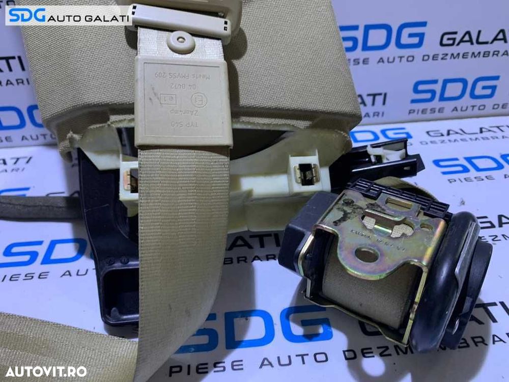 Centura Siguranta Dreapta Fata Completa cu Capac Capitonaj Stalp si Motoras Pretensionare Audi A8 D3 2002 - 2009 Cod 601836800 4E0867239S - 5