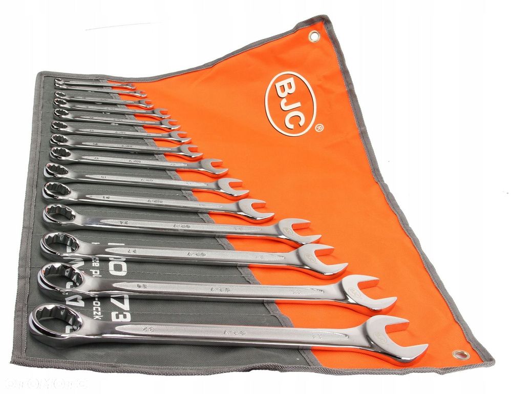 KLUCZE płasko oczkowe BJC 6-32 CrV ZESTAW GRUBE - 4