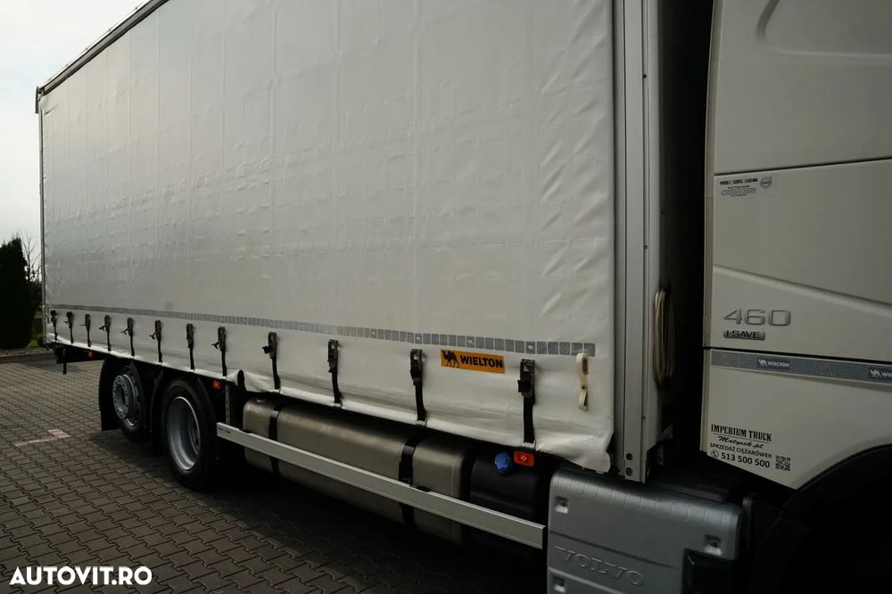 Volvo FH 460 / CORTINĂ - 7.75 M / I-SAVE / AER CONDIȚIONAT PARCARE / PUNTE RELAXABILĂ / DIRECȚIE / CORTINĂ RANFORSATĂ - 13