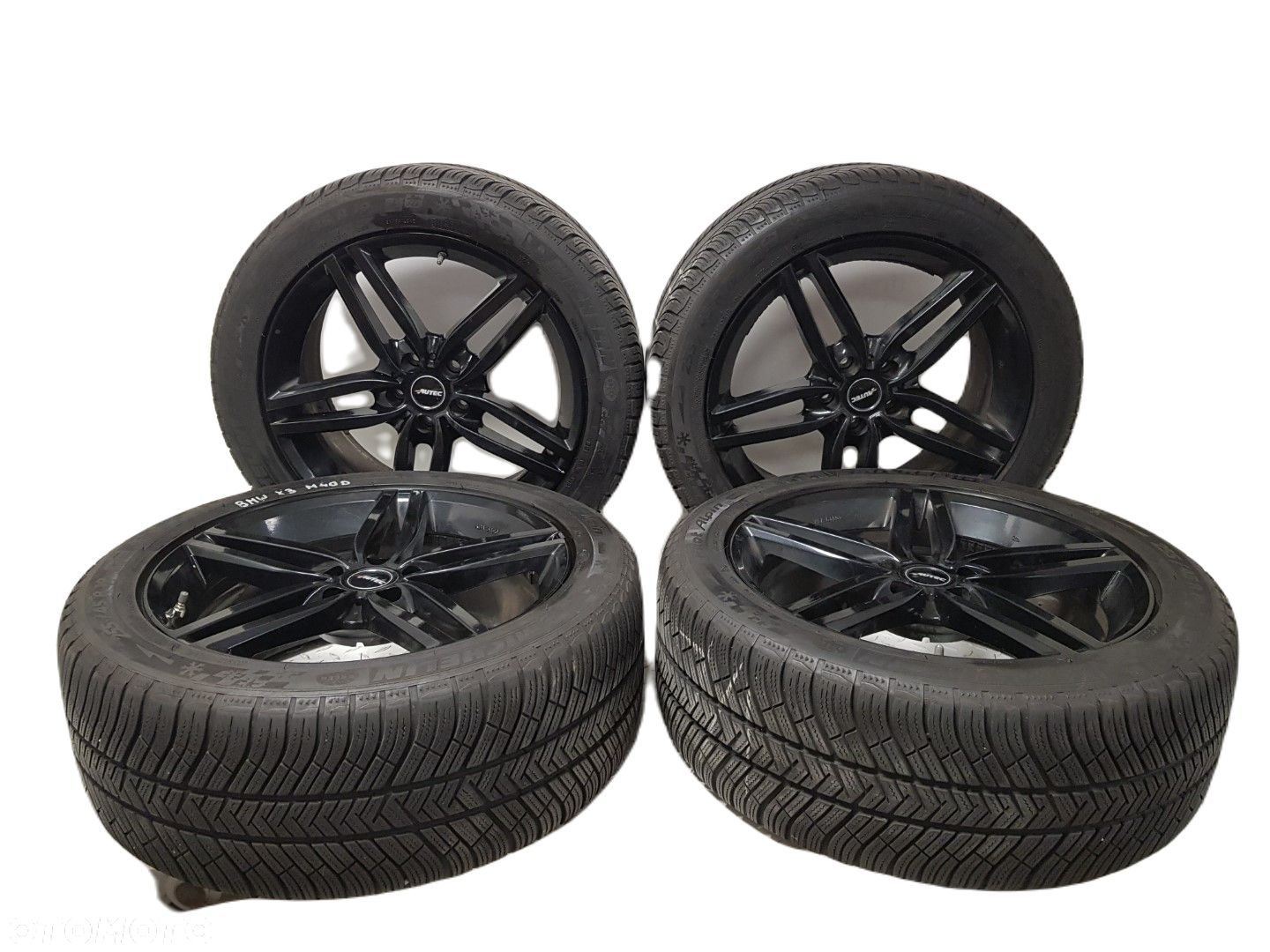ŁADNY KOMPLET 4x KOŁA ALUFELGI ALUFELGA BMW X3 M40 ZIMOWE MICHELIN 255 45 19 8J 5x112 ET 30 - 1
