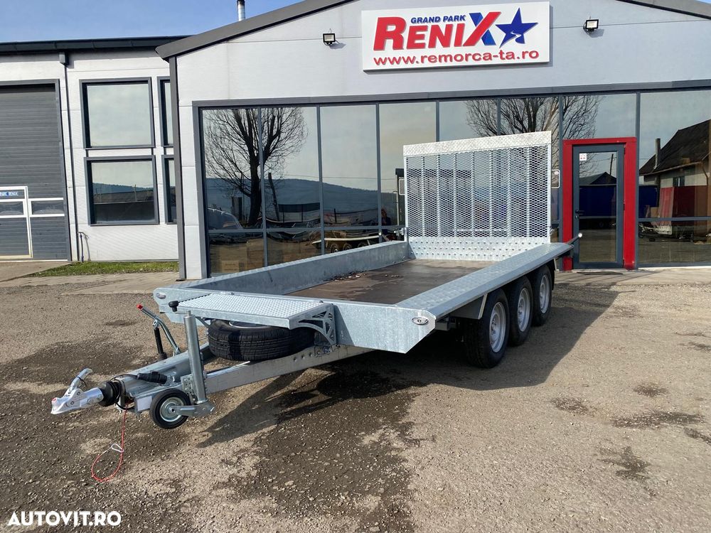 Niewiadow Remorca auto transport utilaje, 3 axe, sistem de franare, 3500kg, NIEWIADOW KOPARKA  390/185/20 - 2