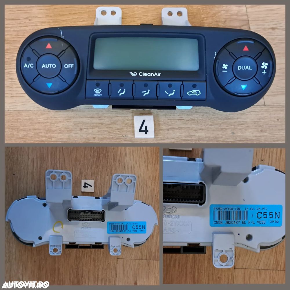 Navigatie multimedia radio cd Ceasuri bord Oglinda retrovizoare Panou comanda clima aer conditionat Butoane incalzire scaune Ansamblu maneta stergatoare semnalizare lumini spira volan airbag Timonerie Hyunday IX35 2013-2015 Kia Sportage, Tucson - 5