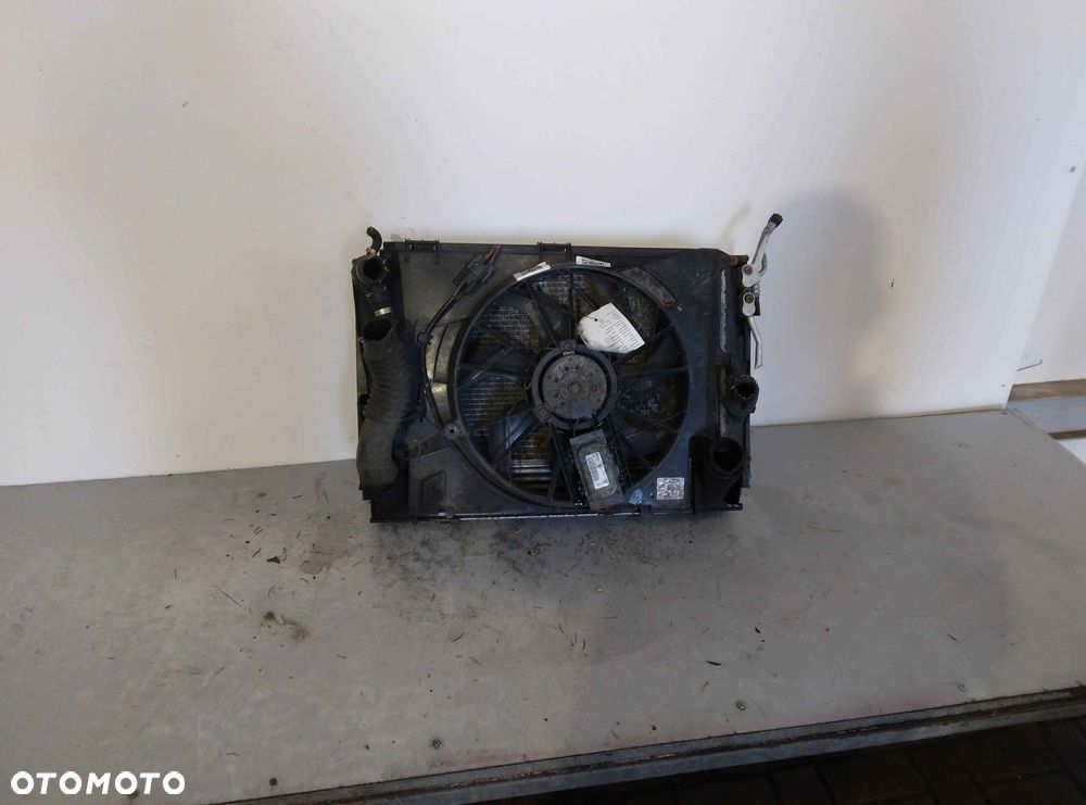 ^ CHŁODNICA WODY CIECZY BMW E90 E91 E92 E93 E87 1.8D 2.0D 2.5D DIESEL WENTYLATOR KLIMATYZACJA KOMPLET ! - 5