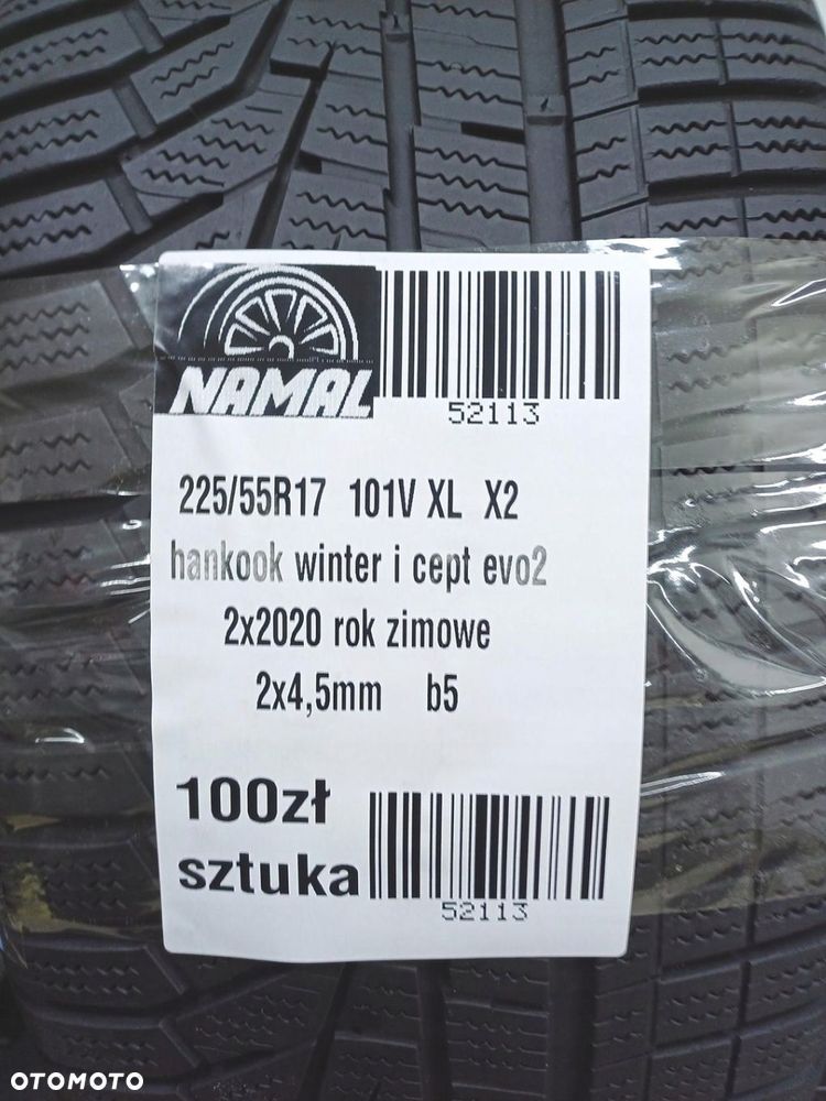 2x 225/55R17 hankook 2020 opony zimowe 52113 - 8