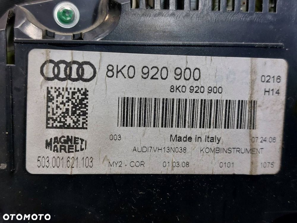 ZESTAW STARTOWY AUDI A4 B8 1.8 TFSI 8K1907115B 8K0909181D 8K0920900 - 9