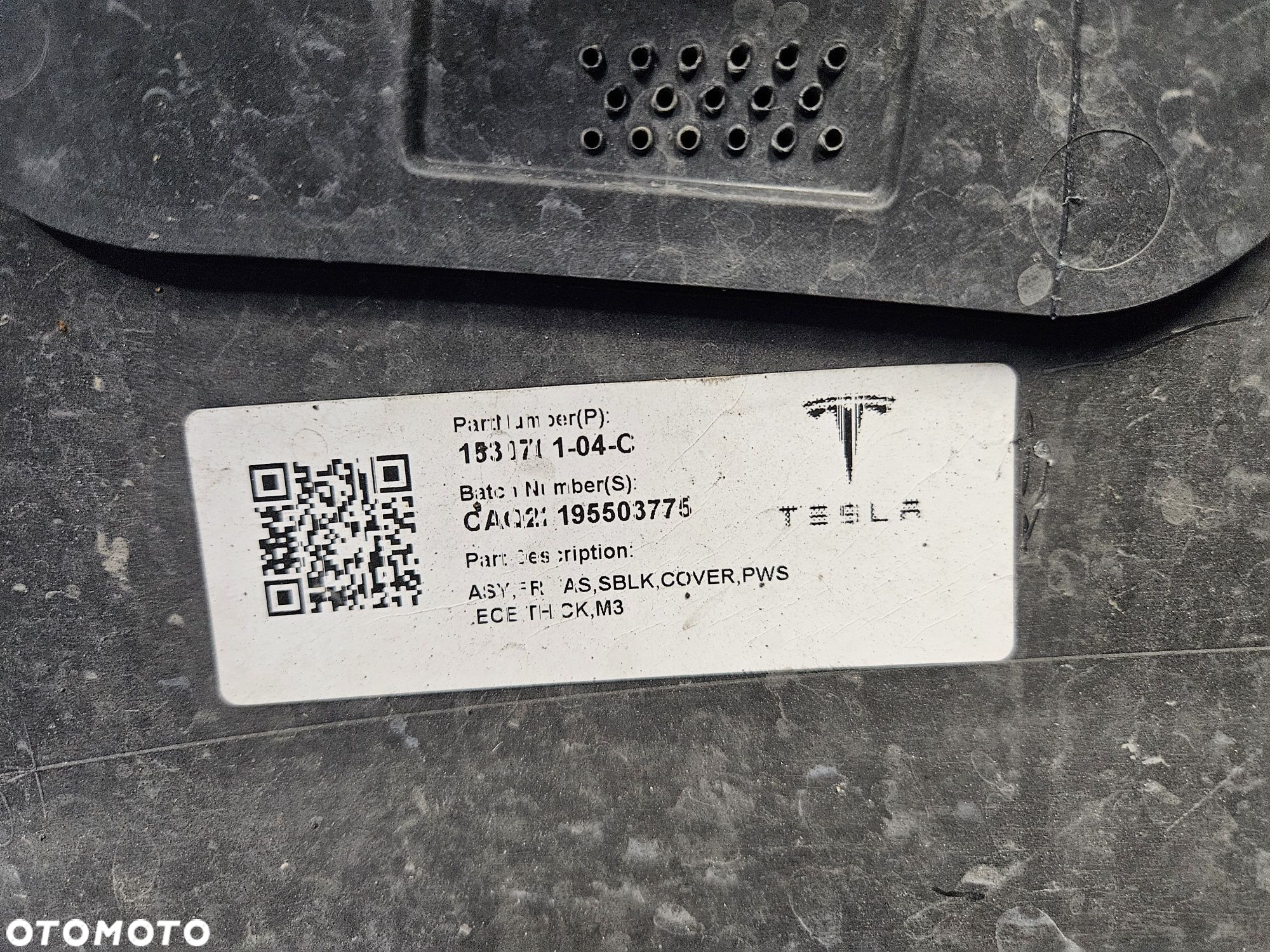 ZDERZAK przedni TESLA Model 3 17- PDC przód oryginał kompletny - 8