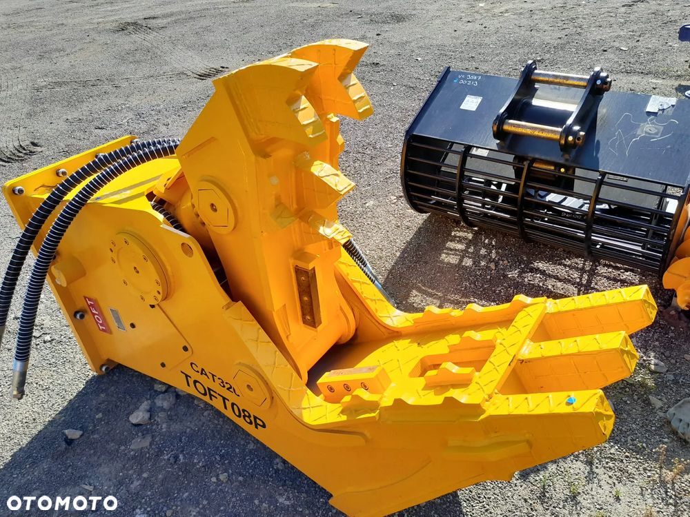 NOWE!!! Hydrauliczne nożyce , tnąco kruszące, wyburzeniowe, nieobrotowe Toft, 1600kg. - 2