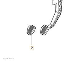 VOLVO C30 C70 S40 V50 nakladka na pedal sprzegla OE - 2