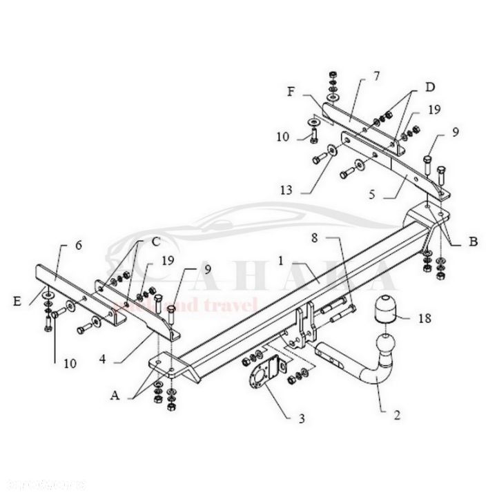Hak Holowniczy Odkręcany Do Mb Mercedes Benz Clk C208 Cabrio 1997-2003 - 5