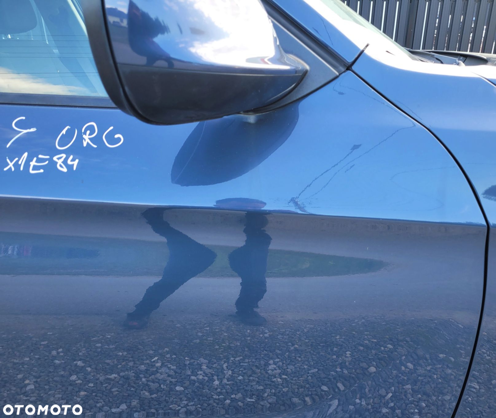 DRZWI PRAWY PRZÓD PRZEDNIE BMW X1 E84 B07 GRAPHITEBLAU ORG LAKIER C54 - 3