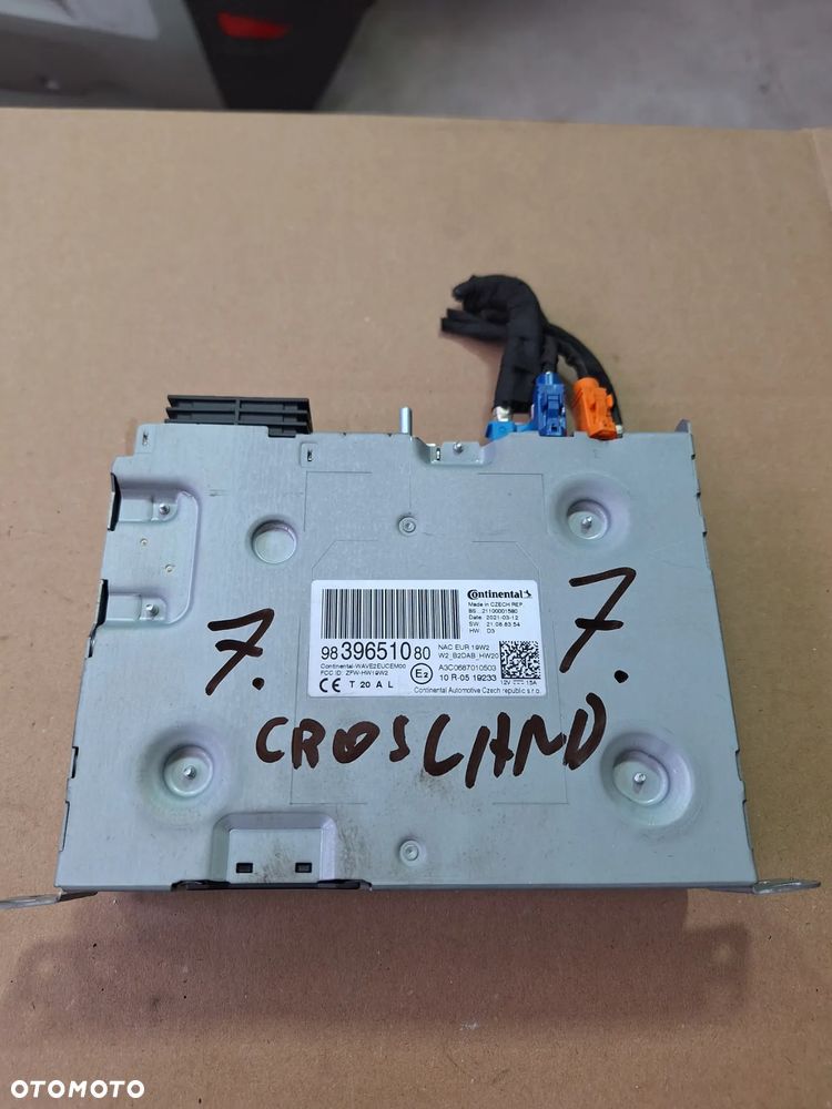 moduł radio nawigacja Peugeot Opel crossland 2021r GPS 9839651080    (20/7)