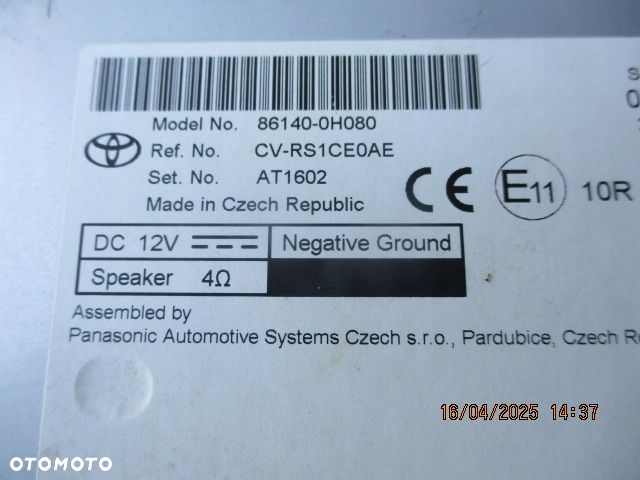 wyświetlacz nawigacja radio toyota aygo x 86140-0h080 - 5