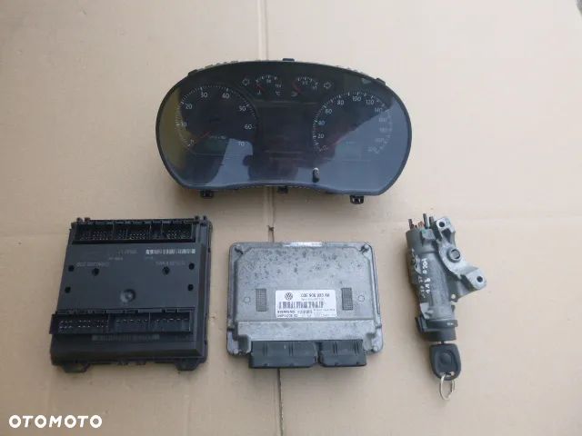 ZESTAW STARTOWY STACYJKA KOMPUTER IMMOBILIZER LICZNIK VOLKSWAGEN POLO 9N LIFT 1.2 05- - 8