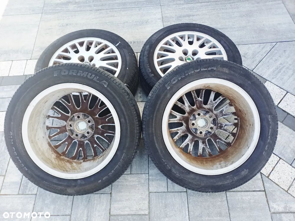 FELGI Z OPONAMI KOŁA ALUMINIOWE SKODA OCTAVIA I R16 5X100 ET42 57,1 mm OPONY FORMULA R16 205/55 LATO NR14 - 9
