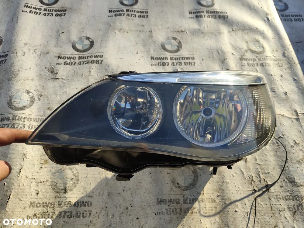 BMW E60 E61 Lampa przednia lewa zwykła H7 przed lift - 1