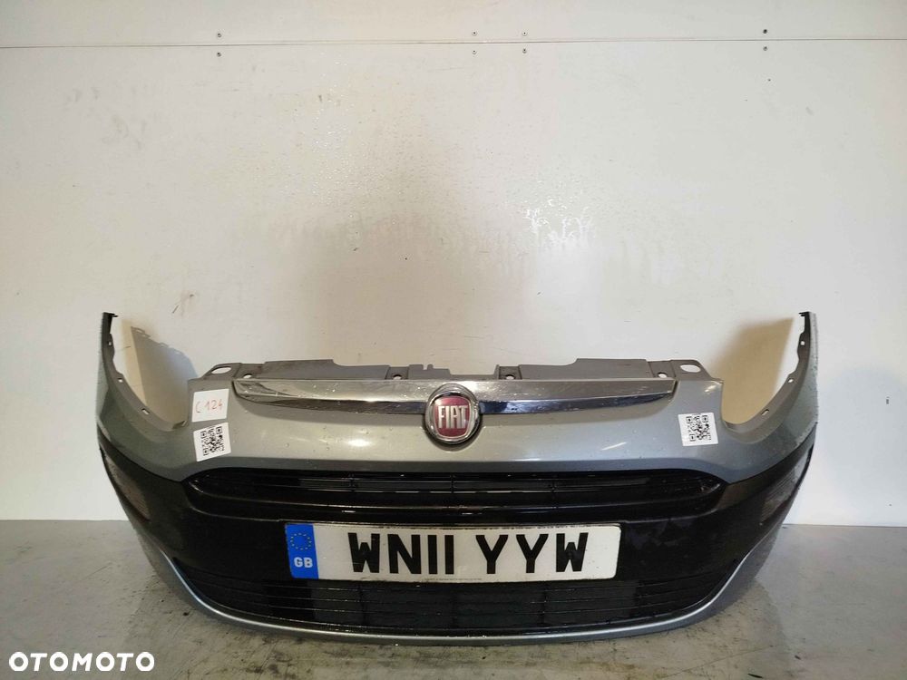 + ZDERZAK PRZÓD PRZEDNI FIAT GRANDE PUNTO EVO 595/A SZARY HALOGENY - 1