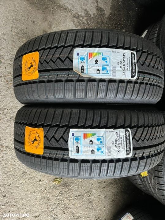 vând 2 anvelope 245/45/20 continental de iarnă noi - 1