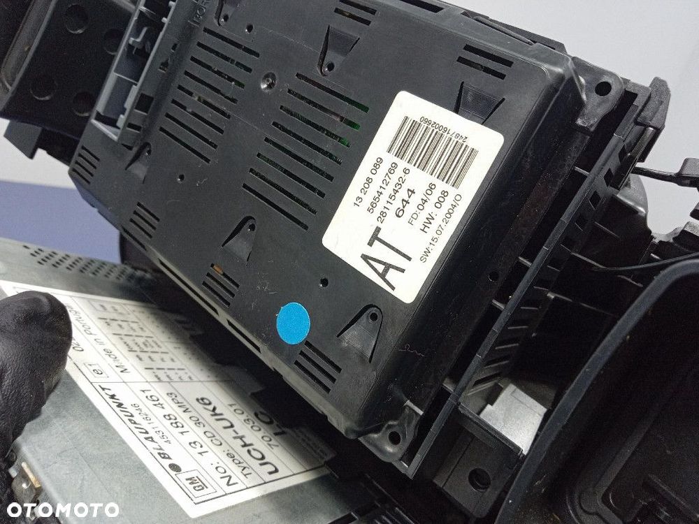 OPEL ZAFIRA B 2005- RADIO PANEL KLIMATYZACJI WYŚWIETLACZ 13188461 13208089 - 6