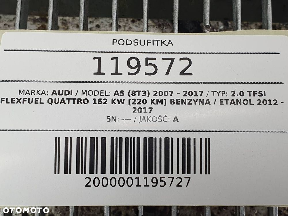 PODSUFITKA AUDI A5 8T COUPE PANORAMA SZYBERDACH LIFT - 9