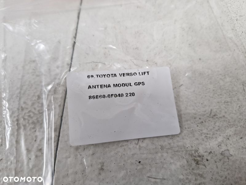 TOYOTA VERSO LIFT ANTENA MODUŁ GPS 86860-0F040 - 4
